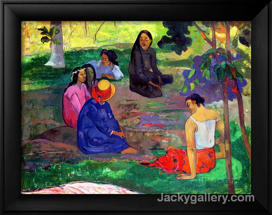 The Gossipers by Paul Gauguin paintings reproduction
